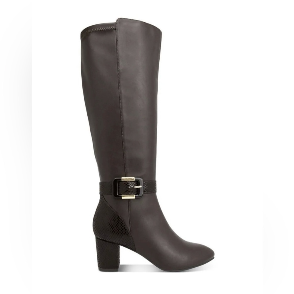 Karen Scott Isabell Dress Boots size 7.5M Dark brown